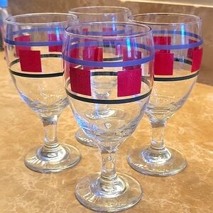 Set of 4 Goblet-style Drinking Glasses